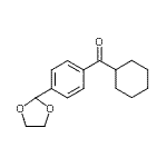 CAS#: 898760-90-2, Cyclohexyl[4-(1,3-dioxolan-2-yl)phenyl]methanone