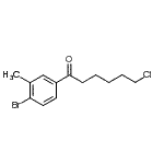 CAS#: 898760-96-8, 1-(4-Bromo-3-methylphenyl)-6-chloro-1-hexanone