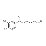 CAS#: 898761-18-7, 6-Chloro-1-(3-chloro-4-fluorophenyl)-1-hexanone
