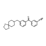 CAS#: 898761-50-7, 3-[3-(1,4-Dioxa-8-azaspiro[4.5]dec-8-ylmethyl)benzoyl]benzonitrile