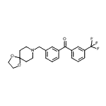 CAS#: 898762-05-5, [3-(1,4-Dioxa-8-azaspiro[4.5]dec-8-ylmethyl)phenyl][3-(trifluoromethyl)phenyl]methanone