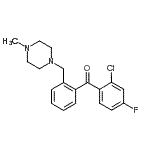 CAS#: 898762-21-5, (2-Chloro-4-fluorophenyl){2-[(4-methyl-1-piperazinyl)methyl]phenyl}methanone