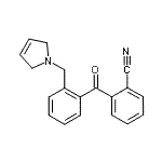 CAS 登录号：898762-91-9， 2-[2-(2,5-二氢-1H-吡咯-1-基甲基)苯甲酰基]苯甲腈