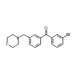 CAS#: 898763-00-3, (3-Bromophenyl)[3-(4-thiomorpholinylmethyl)phenyl]methanone