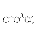 CAS#: 898763-28-5, (4-Bromo-3-fluorophenyl)[3-(4-thiomorpholinylmethyl)phenyl]methanone