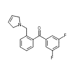 CAS#: 898763-84-3, (3,5-Difluorophenyl)[2-(2,5-dihydro-1H-pyrrol-1-ylmethyl)phenyl]methanone