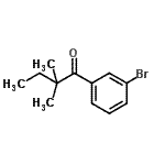 CAS 登录号：898765-34-9， 1-(3-溴苯基)-2,2-二甲基-1-丁酮