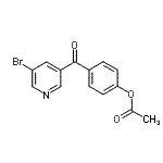 CAS 登录号：898766-32-0， 4-[(5-溴-3-吡啶基)羰基]苯基乙酸酯