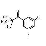 CAS 登录号：898766-48-8， 1-(3-氯-5-氟苯基)-2,2-二甲基-1-丙酮