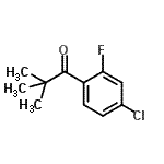 CAS 登录号：898766-51-3， 1-(4-氯-2-氟苯基)-2,2-二甲基-1-丙酮