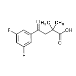 CAS 登录号：898766-68-2， 4-(3,5-二氟苯基)-2,2-二甲基-4-氧代丁酸