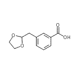 CAS 登录号：898767-05-0， 3-(1,3-二氧戊环-2-基甲基)苯甲酸
