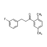 CAS 登录号：898767-11-8， 1-(2,5-二甲基苯基)-3-(3-氟苯基)-1-丙酮