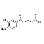 CAS#: 898767-16-3, 5-(3-Bromo-4-methylphenyl)-5-oxopentanoic acid