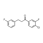 CAS 登录号：898767-26-5， 1-(4-氯-3-氟苯基)-3-(3-氟苯基)-1-丙酮