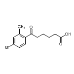 CAS#: 898767-34-5, 6-(4-Bromo-2-methylphenyl)-6-oxohexanoic acid