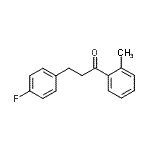 CAS 登录号：898767-85-6， 3-(4-氟苯基)-1-(2-甲基苯基)-1-丙酮