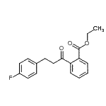 CAS 登录号：898768-00-8， 乙基2-[3-(4-氟苯基)丙酰]苯甲酸酯