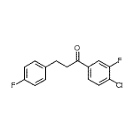 CAS 登录号：898768-46-2， 1-(4-氯-3-氟苯基)-3-(4-氟苯基)-1-丙酮