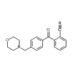 CAS 登录号：898769-74-9， 2-[4-(4-吗啉基甲基)苯甲酰基]苯甲腈