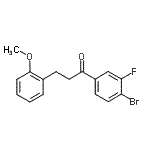 CAS 登录号：898770-12-2， 1-(4-溴-3-氟苯基)-3-(2-甲氧基苯基)-1-丙酮