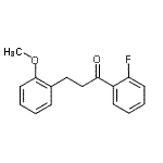 CAS 登录号：898770-24-6， 1-(2-氟苯基)-3-(2-甲氧基苯基)-1-丙酮