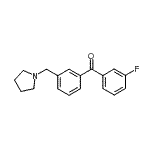 CAS#: 898770-28-0, (3-Fluorophenyl)[3-(1-pyrrolidinylmethyl)phenyl]methanone