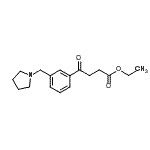 CAS 登录号：898771-02-3， 乙基4-氧代-4-[3-(1-吡咯烷基甲基)苯基]丁酸酯