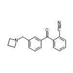 CAS 登录号：898771-36-3， 2-[3-(1-氮杂环丁基甲基)苯甲酰基]苯甲腈
