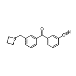 CAS#: 898771-39-6, 3-[3-(1-Azetidinylmethyl)benzoyl]benzonitrile