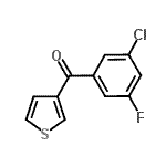 CAS#: 898771-44-3, (3-Chloro-5-fluorophenyl)(3-thienyl)methanone