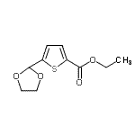 CAS 登录号：898772-08-2， 乙基5-(1,3-二氧戊环-2-基)-2-噻吩羧酸酯