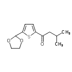 CAS#: 898772-84-4, 1-[5-(1,3-Dioxolan-2-yl)-2-thienyl]-3-methyl-1-butanone