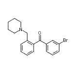 CAS 登录号：898773-03-0， (3-溴苯基)[2-(1-哌啶基甲基)苯基]甲酮