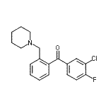 CAS#: 898773-45-0, (3-Chloro-4-fluorophenyl)[2-(1-piperidinylmethyl)phenyl]methanone