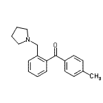 CAS 登录号：898774-08-8， (4-甲基苯基)[2-(1-吡咯烷基甲基)苯基]甲酮