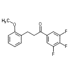 CAS 登录号：898774-19-1， 3-(2-甲氧基苯基)-1-(3,4,5-三氟苯基)-1-丙酮
