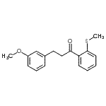 CAS 登录号：898774-60-2， 3-(3-甲氧基苯基)-1-[2-(甲硫基)苯基]-1-丙酮