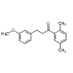 CAS 登录号：898774-78-2， 1-(2,5-二甲基苯基)-3-(3-甲氧基苯基)-1-丙酮