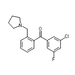 CAS#: 898774-89-5, (3-Chloro-5-fluorophenyl)[2-(1-pyrrolidinylmethyl)phenyl]methanone