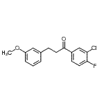 CAS 登录号：898774-90-8， 1-(3-氯-4-氟苯基)-3-(3-甲氧基苯基)-1-丙酮