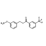 CAS 登录号：898774-98-6， 3-(3-甲氧基苯基)-1-[3-(三氟甲基)苯基]-1-丙酮