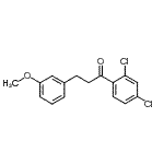 CAS 登录号：898775-16-1， 1-(2,4-二氯苯基)-3-(3-甲氧基苯基)-1-丙酮