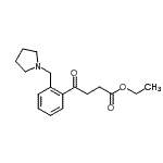 CAS#: 898775-27-4, Ethyl 4-oxo-4-[2-(1-pyrrolidinylmethyl)phenyl]butanoate