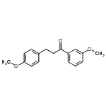 CAS 登录号：898775-54-7， 1-(3-甲氧基苯基)-3-(4-甲氧基苯基)-1-丙酮