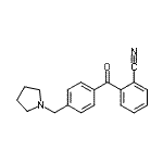 CAS 登录号：898776-03-9， 2-[4-(1-吡咯烷基甲基)苯甲酰基]苯甲腈