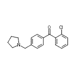 CAS#: 898776-61-9, (2-Chlorophenyl)[4-(1-pyrrolidinylmethyl)phenyl]methanone
