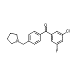 CAS#: 898776-75-5, (3-Chloro-5-fluorophenyl)[4-(1-pyrrolidinylmethyl)phenyl]methanone