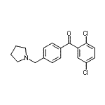 CAS 登录号：898776-83-5， (2,5-二氯苯基)[4-(1-吡咯烷基甲基)苯基]甲酮
