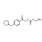 CAS#: 898777-07-6, Ethyl 4-oxo-4-[4-(1-pyrrolidinylmethyl)phenyl]butanoate